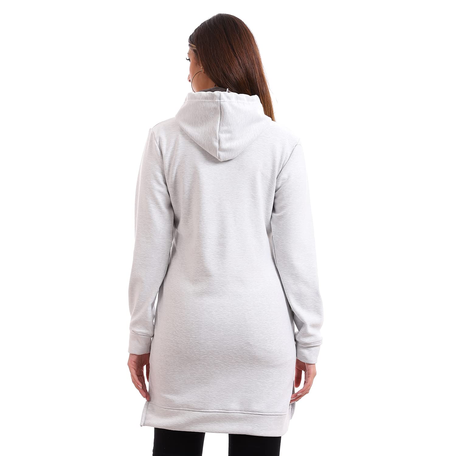 فستان مريح من القطيفة ومبطن وبغطاء للرأس للنساء اندورا