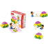 Brickland Large Brick Building Set, 10pcs - Adorable Happy Bunny Toy Car Set | Item No. 104