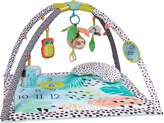 Multi-Functional Baby Activity Mat with Hanging Toys & Soft Pillow – Safqqa Egypt