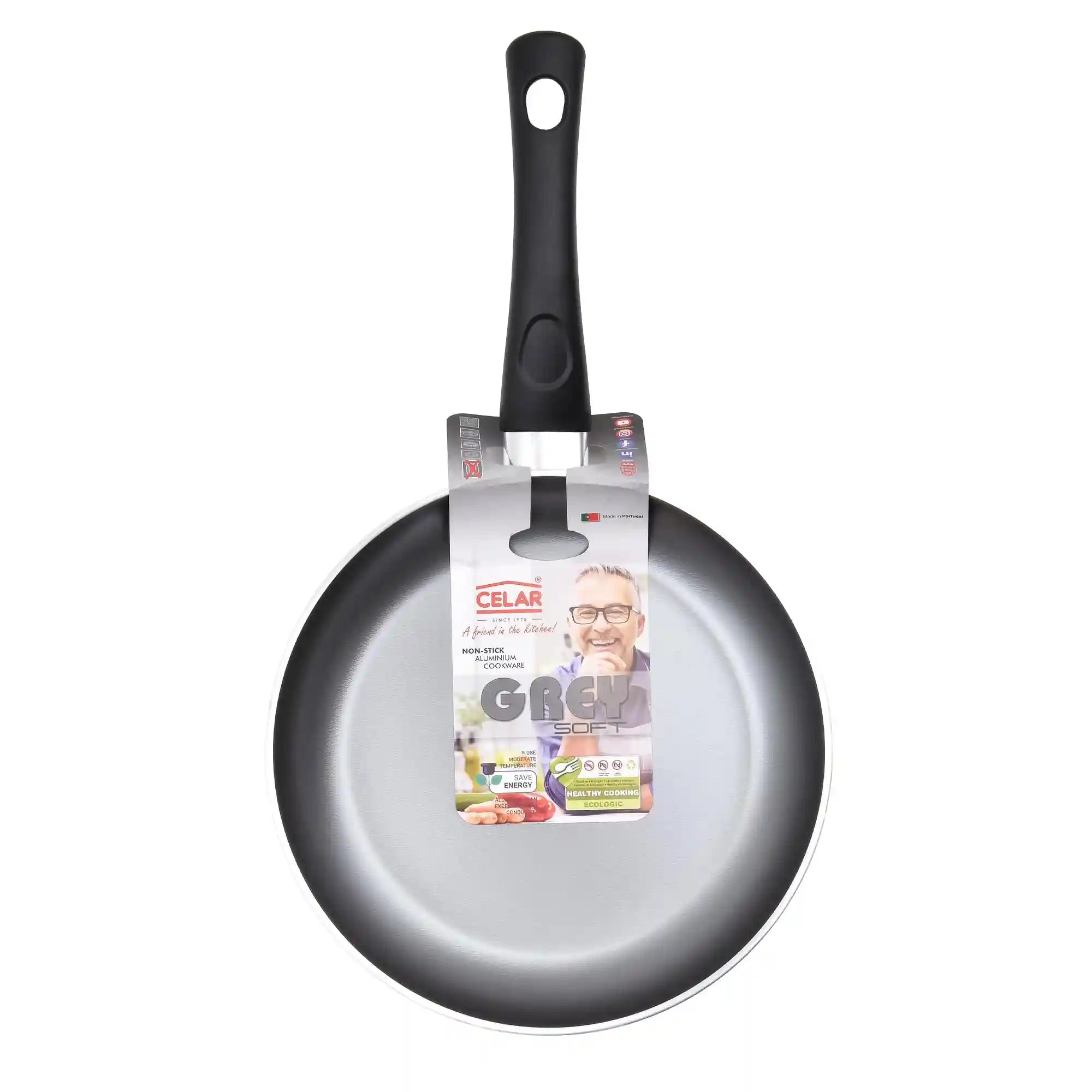 Celar Aluminum Frypan with Bakelite Soft-Touch Handle – 28 cm, Non-Stick