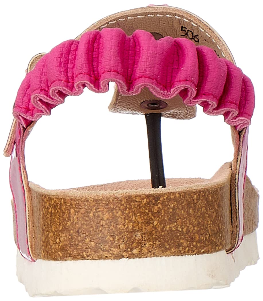 Bellino Flower Embellished Elastic Back Strap Thong Sandals for Girls