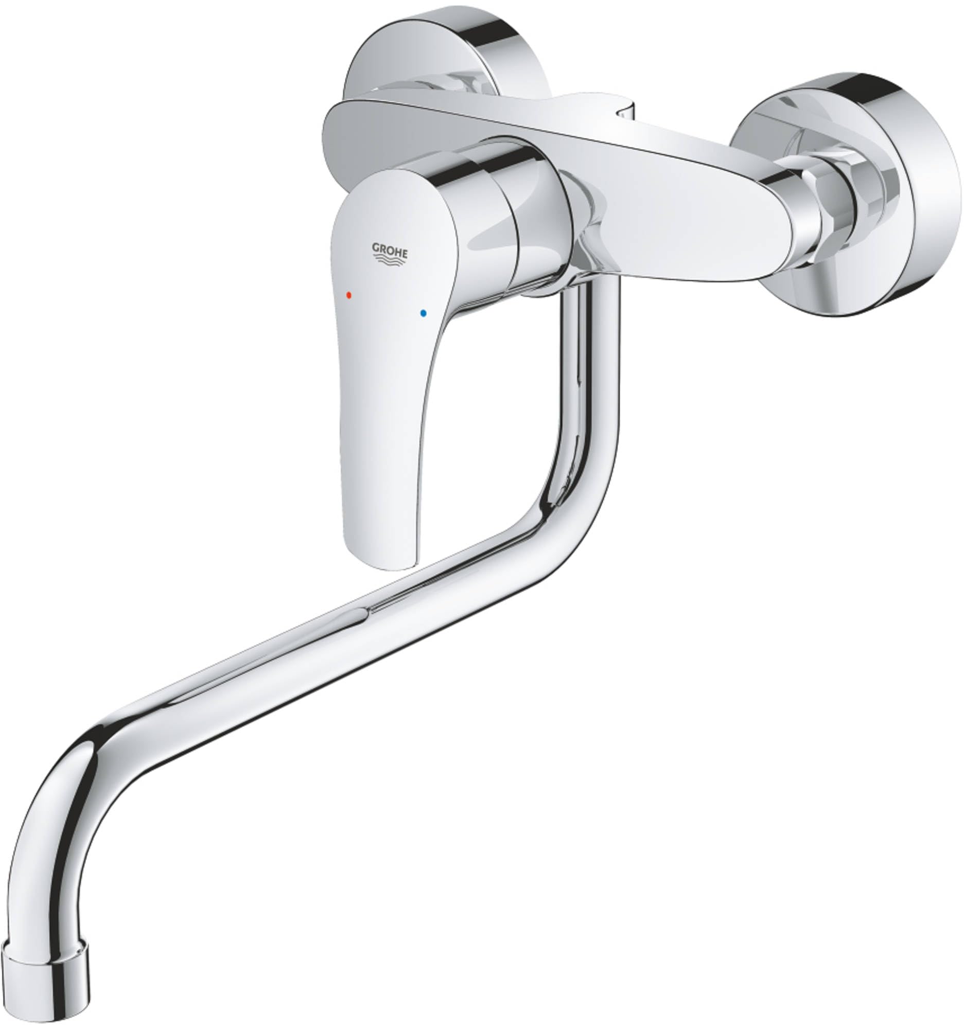 GROHE Single-Lever Sink Mixer 1/2", Chrome Kitchen Faucet 32224003 – Safqqa Egypt