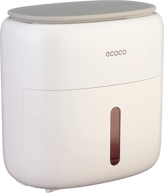 حامل ورق تواليت مقاوم للماء يثبت على الحائط من ايكوكو