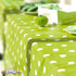 Unique Polka Dot Plastic Tablecloth, Lime Green