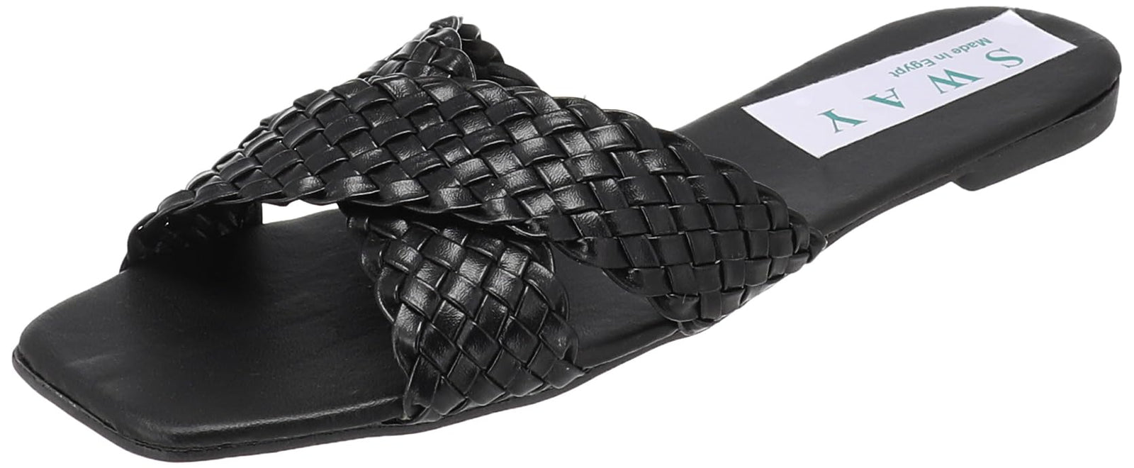 SWAY Flat spongy cushioned insole for amazing comfort and a criss cross braided faux soft leather For Women,