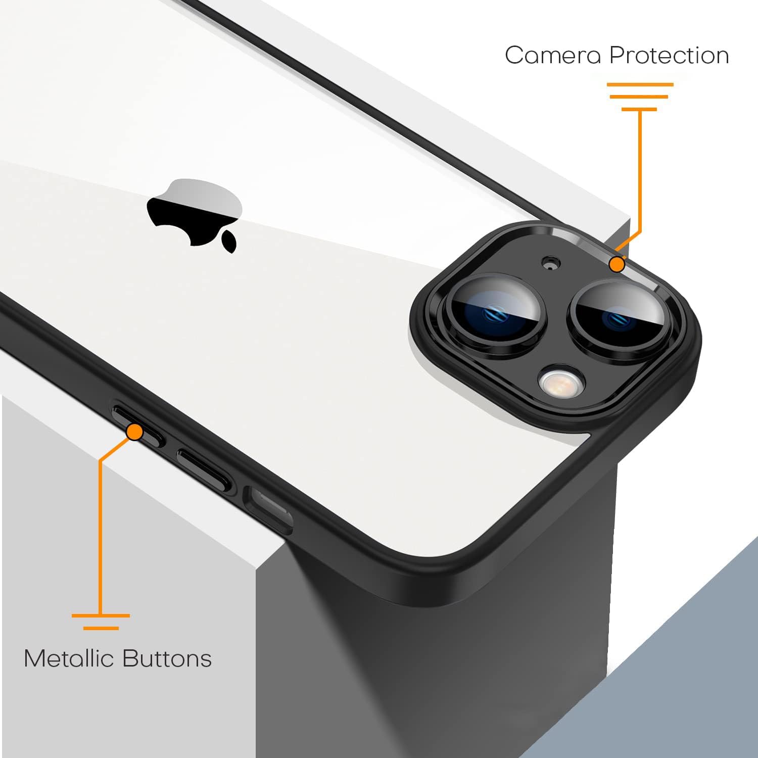 Dl3 Mobilak Compatible with iPhone 11 6.1-Inch Case, Military-Grade Shockproof Anti-Yellowing, Slim Protective Phone Case Full Bumper Cover With Camera Lens Protective - Black