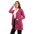 JAMILA Side Pockets Short Cardigan For Women ,Open-front design for easy layering.