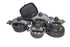 Luxago, 10 pcs Gray Granite Teflon Pot Set• 10-piece pot set for complete cooking needs
