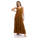 Off Cliff kady Solid V Neck Tiered Flowy Dress women - Safqqa Egypt