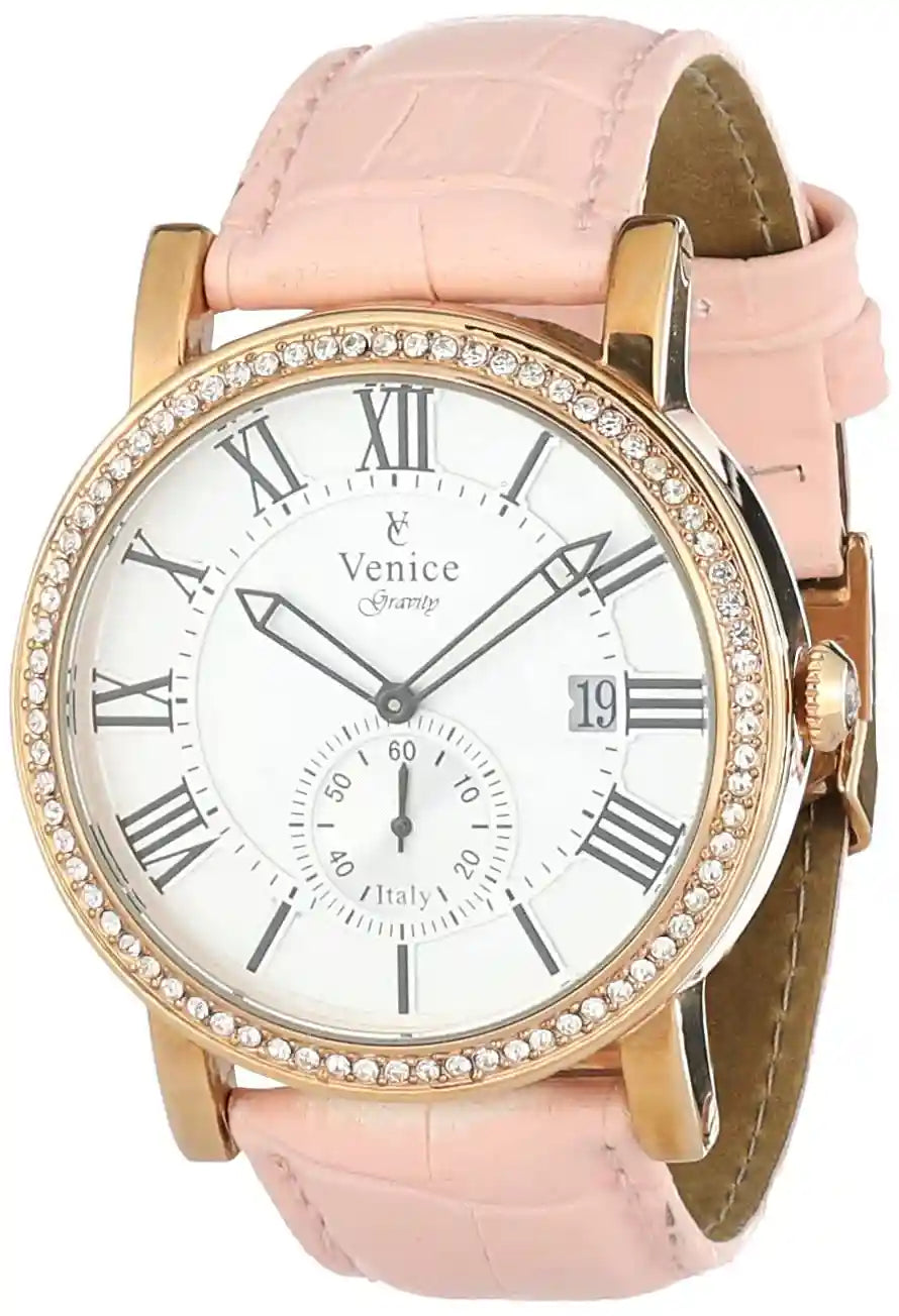 Venice Wrist Watches For Women -Pink F5011-IPR-PI