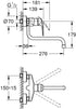 GROHE Single-Lever Sink Mixer 1/2", Chrome Kitchen Faucet 32224003