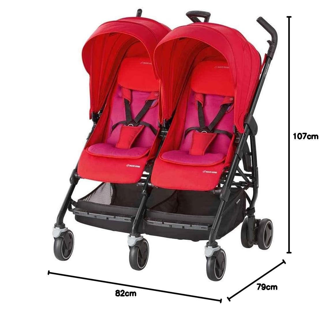 Maxi Cosi Dana For2 Stroller- Red Orchid