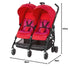 Maxi Cosi Dana For2 Stroller- Red Orchid