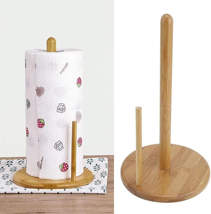 FITTO  Kitchen Paper Roll Holder With Non-Slip Base