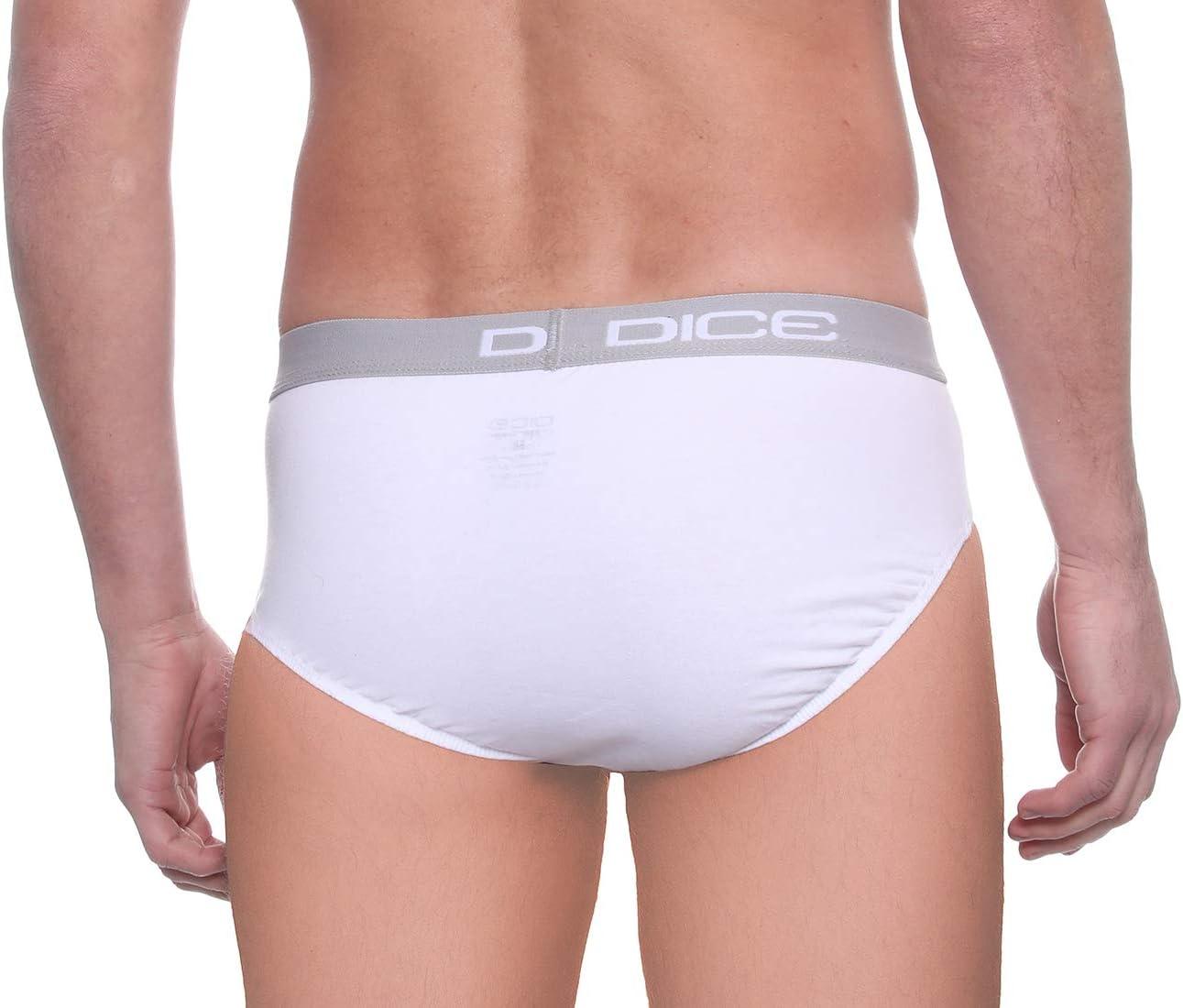 Dice Men's Contrast Elastic Waist Solid Briefs