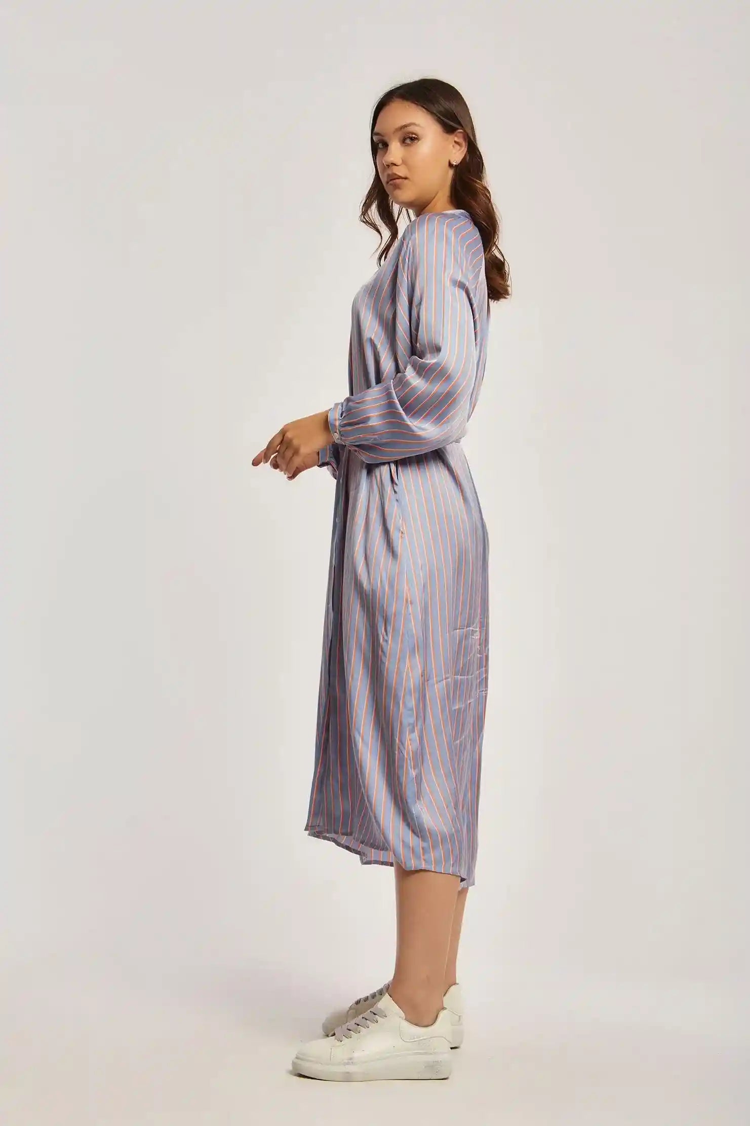 DALYDRESS womens Striped Shirt Dress 240-102-910-57 Dress - Safqqa Egypt