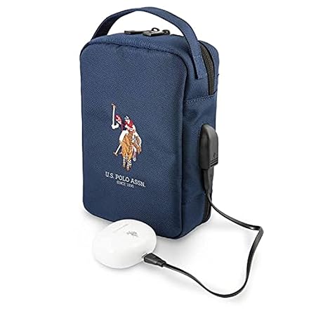 U.S.Polo Assn. Nylon Tablet Bag for Electronic Accessories - Navy