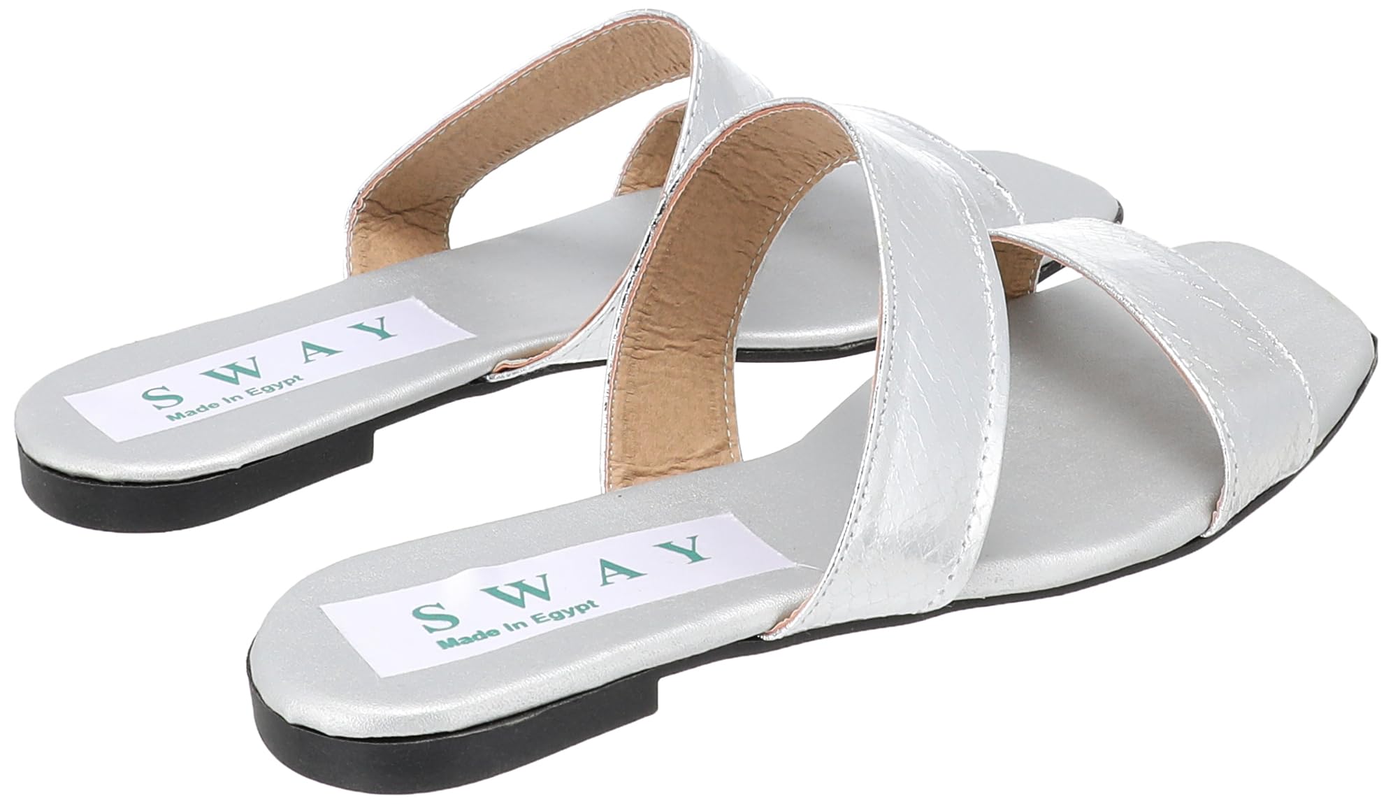 SWAY Flat  Slide Slipper For Women ,Open flat slide design for easy slip-on and removal. – Safqqa Egypt