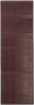 iDesign Bamboo Runner Mat – Non-Skid, Water-Resistant, 72" x 24", Mocha Brown