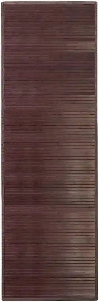 iDesign Bamboo Runner Mat – Non-Skid, Water-Resistant, 72" x 24", Mocha Brown – Safqqa Egypt