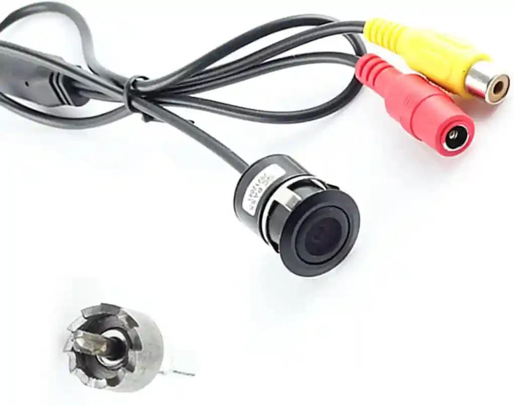 Cocar AC18 Car Auto Rear View Camera Backup Cam Bumper Hole Drilling 18mm Mount Universal Fit Parking Assistance Grid Lines - Safqqa Egypt