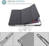 ProCase iPad Air 2 2014 Ultra Slim Lightweight Stand Case Grey Frosted Back