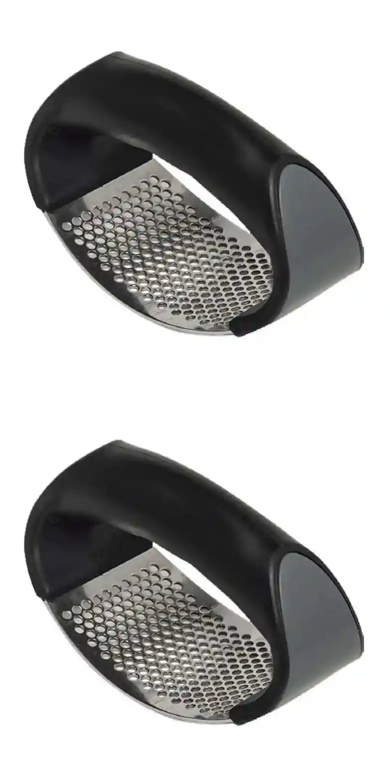 garlic press potato masher garlic crusher garlic peeler press garlic stainless steel garlic press kitchen crusher, ergonomic handle easy to use - Safqqa Egypt