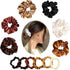12 Pcs Satin Hair scrunchies, Colorful Silk Scrunchies Elastic Hair Tie Hair Band for Women Girls Teens Thick Thin Curly Hair