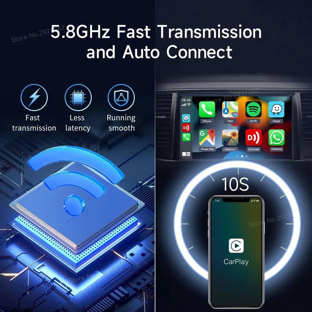 Carlinkit Wireless Android Auto Adapter – Fast Plug & Play Car Connectivity