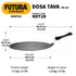 Hawkins Futura 28 cm Dosa Tava, Non Stick Dosa Tawa, Small Dosa Tawa (NDT28) (Black)