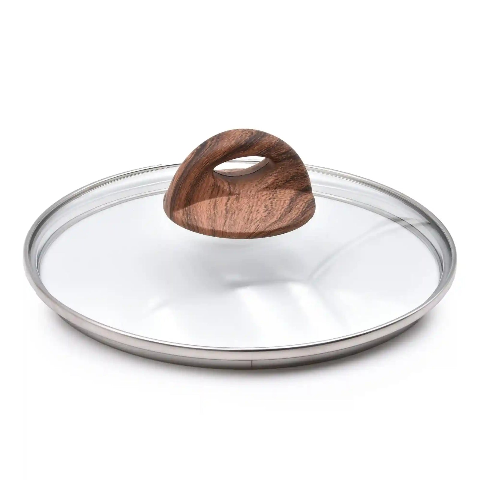 Celar Aluminium Casserole with Bakelite Soft Touch Fitting Wooden Handle, 22 cm Diameter, Green, Made In Portugal