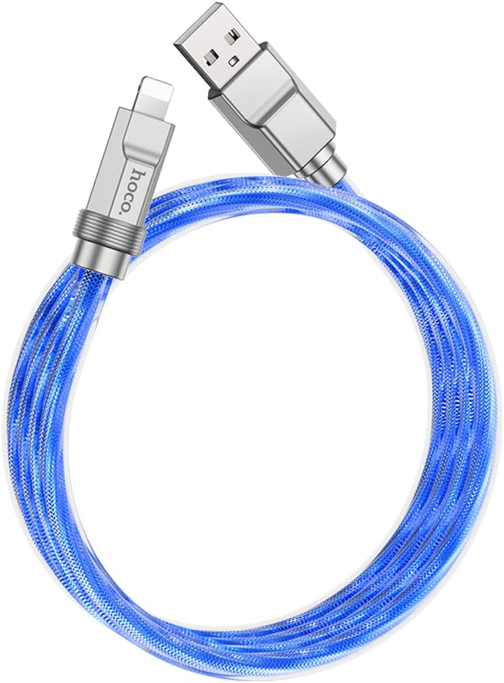 Hoco U113 - Solid Charging And Data Transmition Cable , USB-A To Lightning Plug, Compatible With Apple iPhone iPad Airpods – Safqqa Egypt