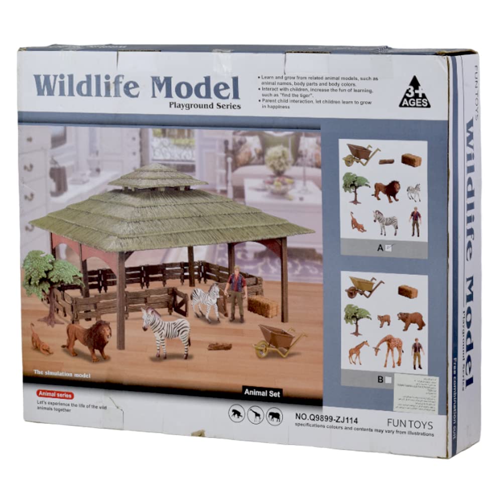 Generic Wildlife Playground Series Game for Kids, Q9899-ZJ114, Assorted Colors