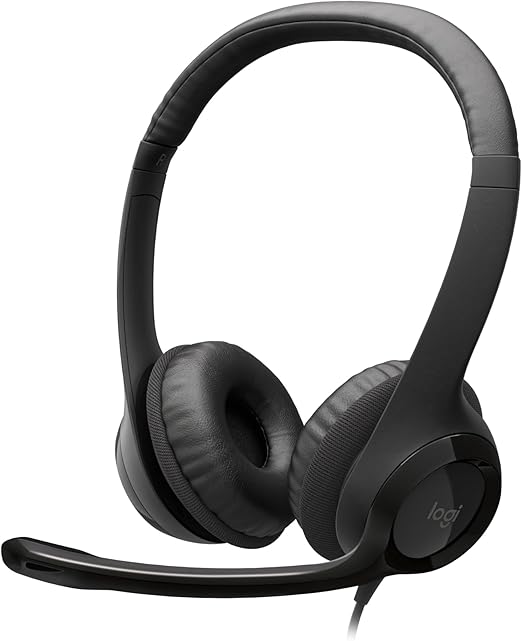 Logitech H390 USB Headset – Clear Sound and Comfortable Design for Work and Calls – Safqqa Egypt