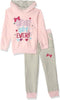 El Sayaad "Cutest Girl Ever" Letter-Print Pajama Set for Girls – Hoodie with Side-Pocket Pants