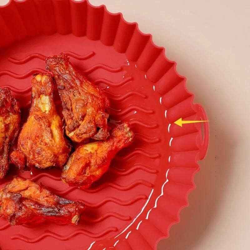 Silicone Air Fryer Liner – Reusable Non-Stick Liner, 22cm (1 Piece) – Safqqa Egypt