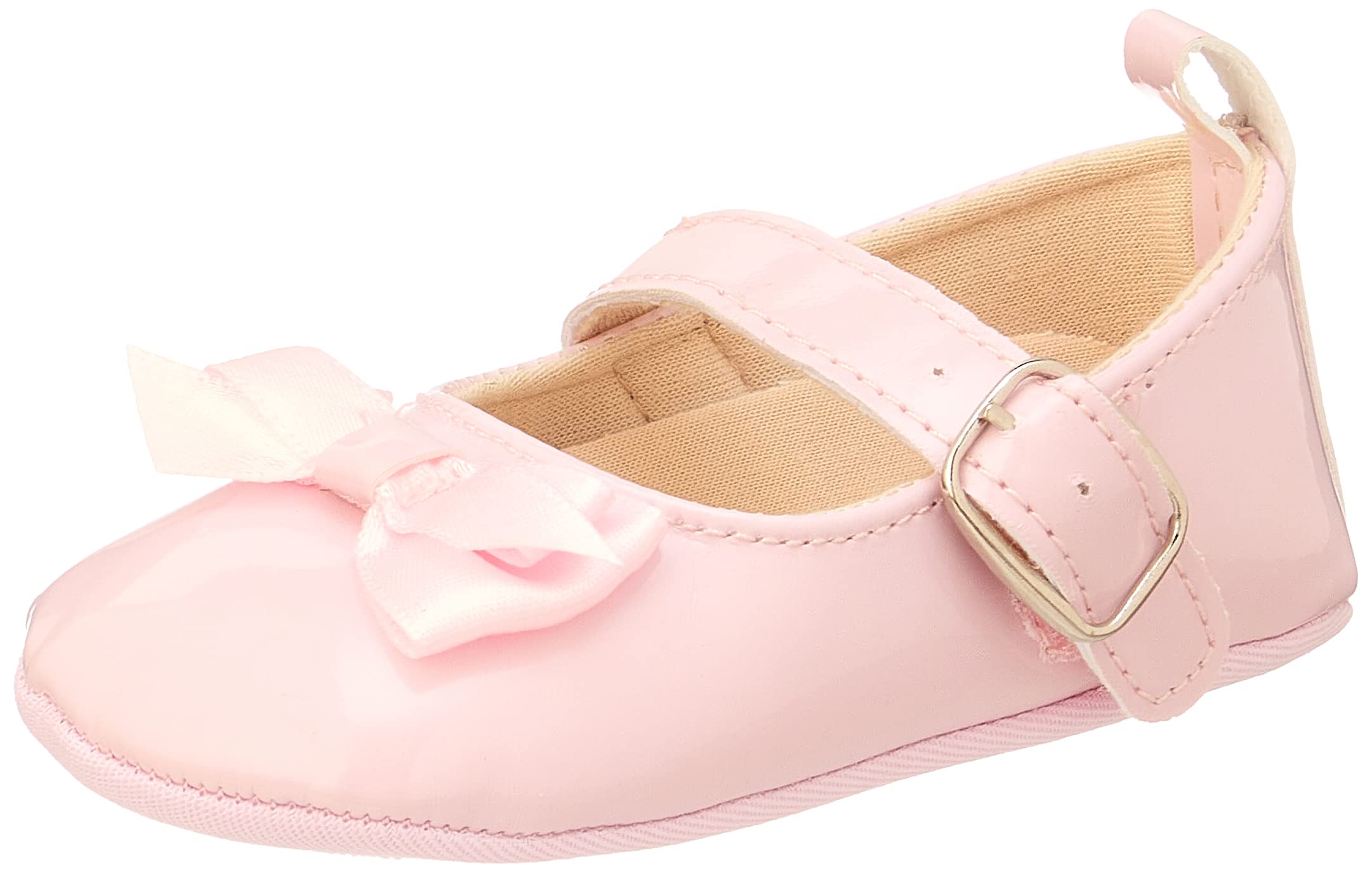 Mix & Max Girls' Adjustable Strap Shoes with Front Bow & Buckle
