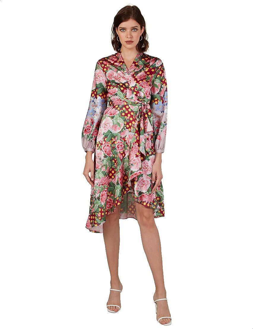 Splash Women’s Floral Pattern Dress – Elegant Casual Style