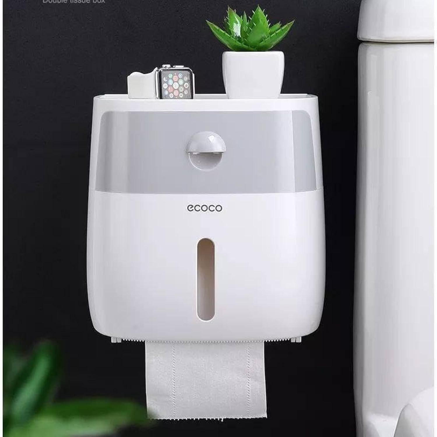 علبة مناديل ECOCO وحامل للحمام أو المطبخ