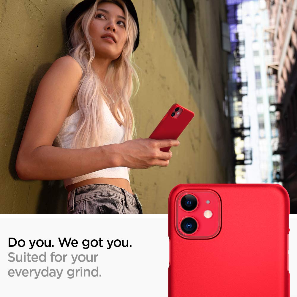 Spigen Thin Fit designed for iPhone 11 case cover - Red