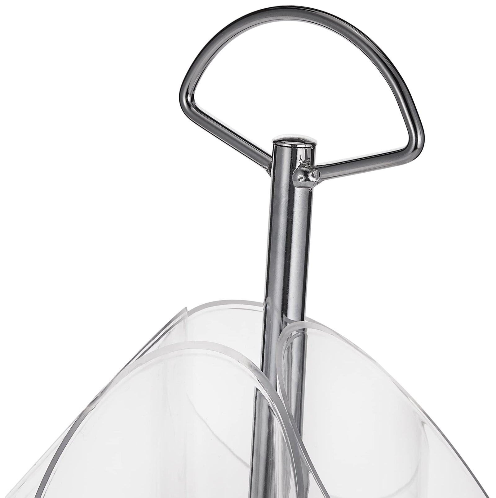 Vague Cutlery Holder For Kitchen, Transparent/Silver