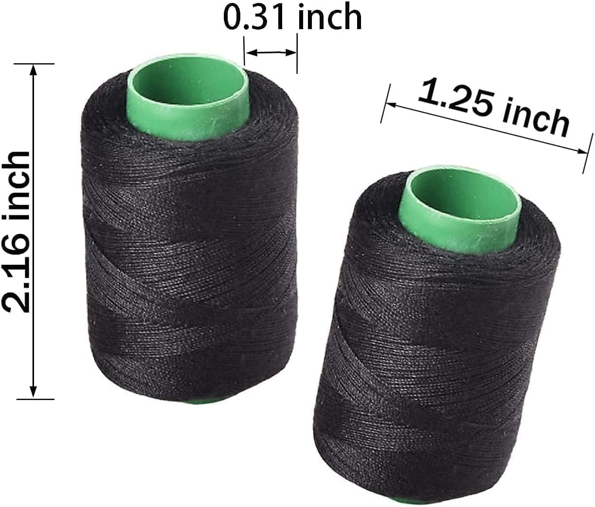 FINDYOU Hair Thread – Perfect Hold for Extensions & Wigs (Black, 3 Packs)