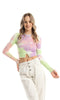 Ravin Tie Dye Long Sleeves Summer Cropped Top For Women,Long sleeves for style and coverage. - Safqqa