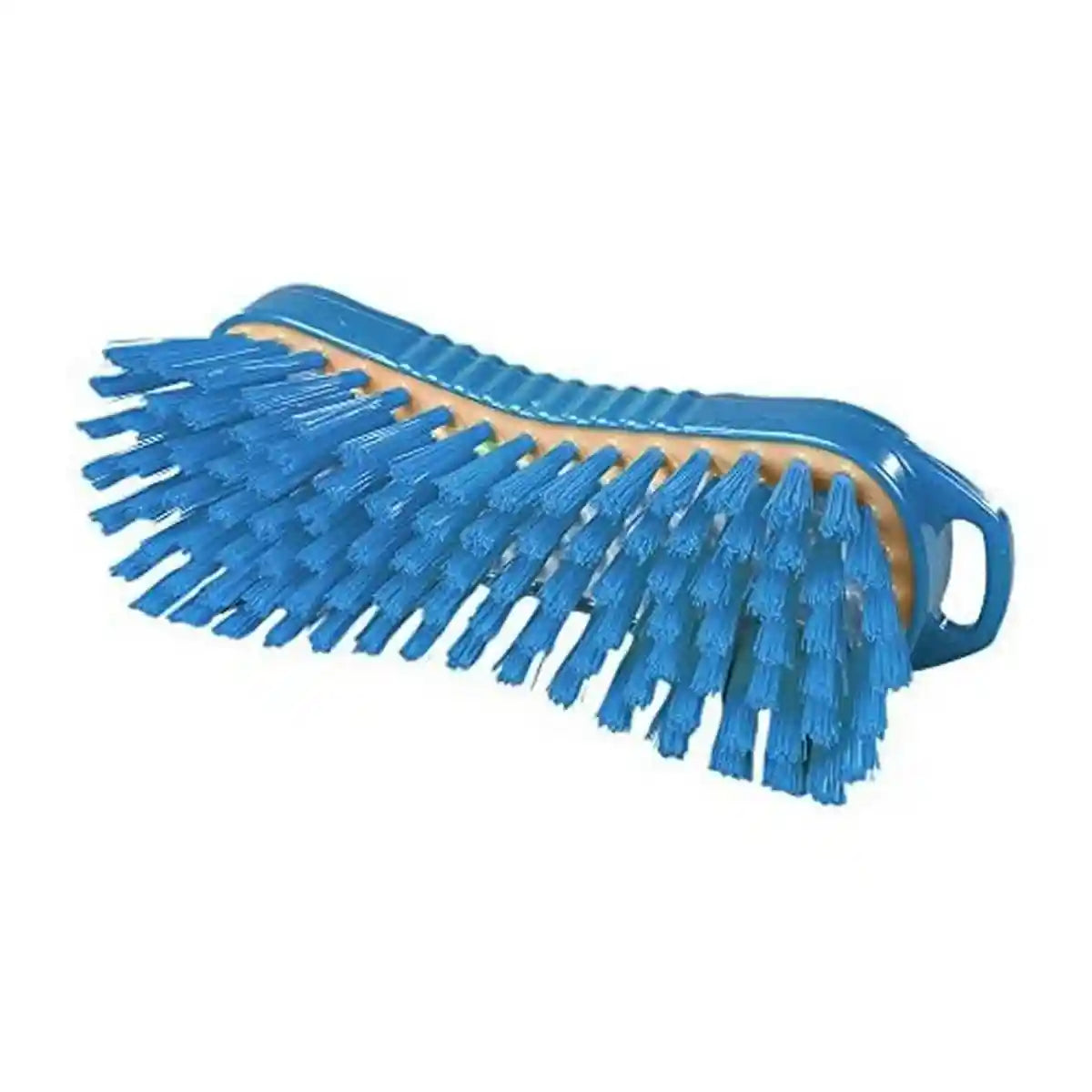 Maya Hand Scrub Brush Resin Set Stiff (210 x 70 mm) Blue 95063 - Safqqa Egypt