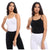 Cottonil Pack Of 2 Bretelle Body Top Cotton Lycra For Women
