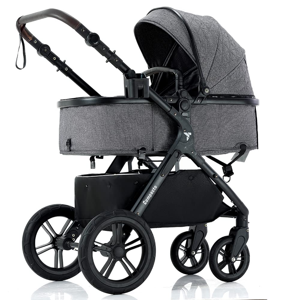 Teknum 3in1 Travel Stroller For Baby-Dark Grey - Safqqa