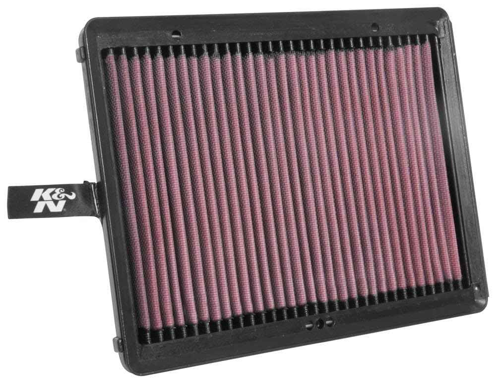 K&N Engine Air Filter: Reusable, Clean Every 75,000 Miles, Washable, Premium, Replacement Car Compatible with 2015-2019 Hyundai/Kia (Sonata, Optima), 33-5057