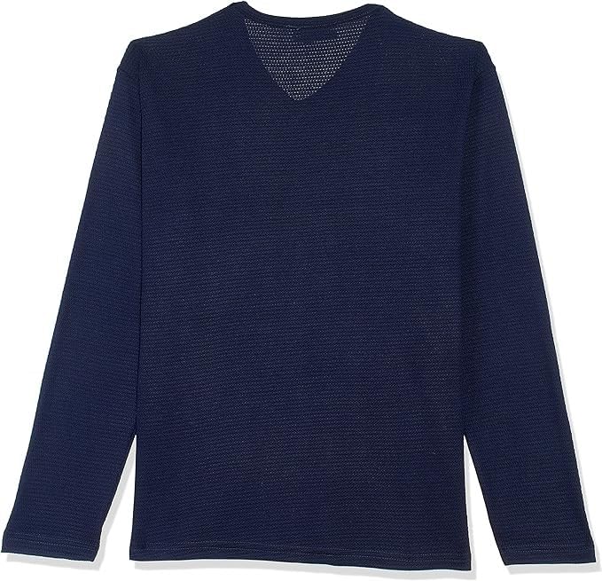 Off Cliff Men’s Plain V-Neck Long Sleeve Casual T-Shirt