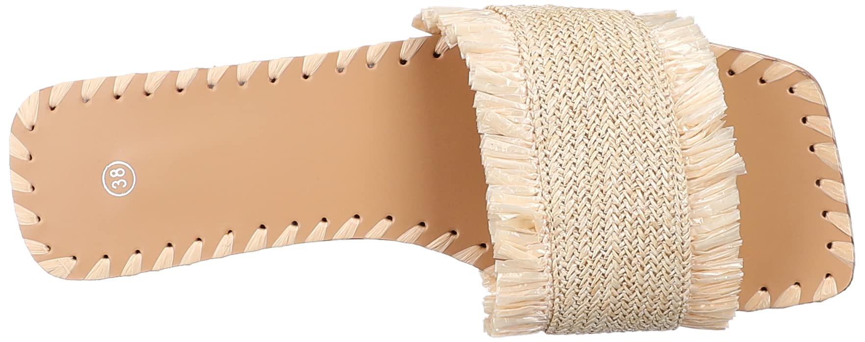 Pixi Straw Detail Strap Flat Slippers for Women – Comfortable & Stylish – Safqqa Egypt