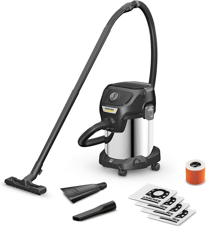 Karcher KWD3 S 17/4/20 Wet Dry Vacuum Cleaner Black Have Scratches – Safqqa Egypt